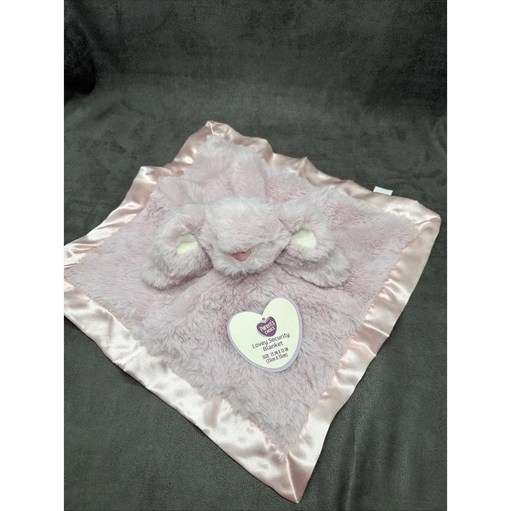 Parents Choice Baby Blanket Bunny Rabbit Lovey Pink